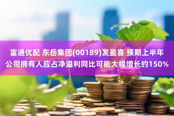 富通优配 东岳集团(00189)发盈喜 预期上半年公司拥有人应占净溢利同比可能大幅增长约150%